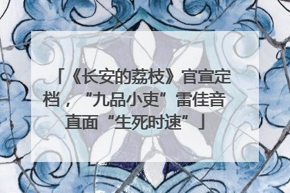 《长安的荔枝》官宣定档，“九品小吏”雷佳音直面“生死时速”