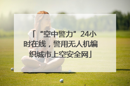 “空中警力”24小时在线，警用无人机编织城市上空安全网