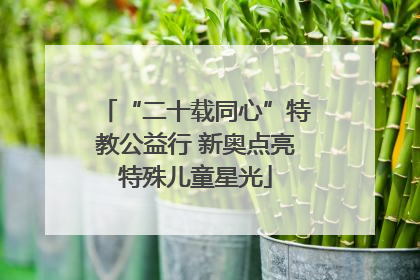 “二十载同心”特教公益行 新奥点亮特殊儿童星光