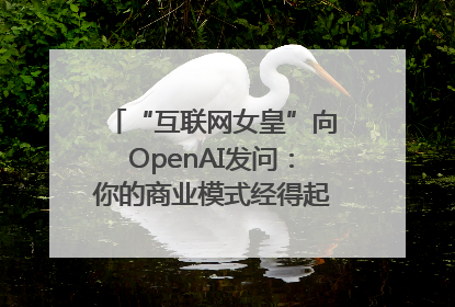 “互联网女皇”向OpenAI发问：你的商业模式经得起价格战考验么？