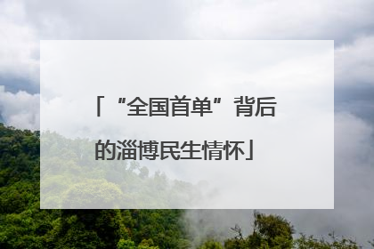 “全国首单”背后的淄博民生情怀