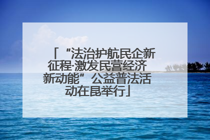 “法治护航民企新征程·激发民营经济新动能”公益普法活动在昆举行