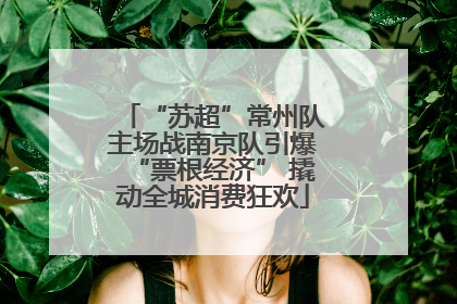 “苏超”常州队主场战南京队引爆“票根经济” 撬动全城消费狂欢