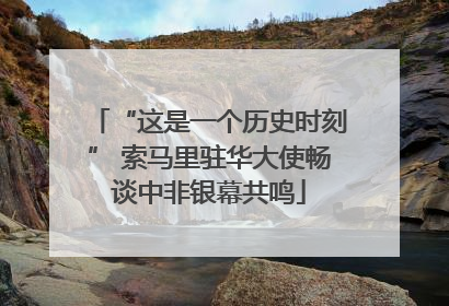 “这是一个历史时刻” 索马里驻华大使畅谈中非银幕共鸣