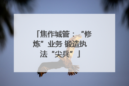 焦作城管：“修炼”业务 锻造执法“尖兵”