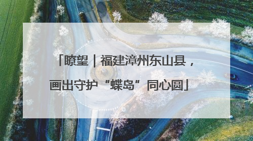 瞭望｜福建漳州东山县，画出守护“蝶岛”同心圆