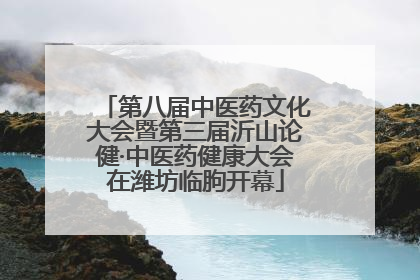 第八届中医药文化大会暨第三届沂山论健·中医药健康大会在潍坊临朐开幕
