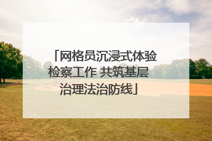 网格员沉浸式体验检察工作 共筑基层治理法治防线