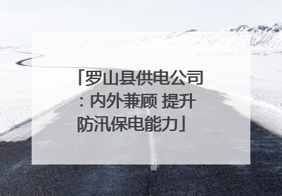 罗山县供电公司：内外兼顾 提升防汛保电能力