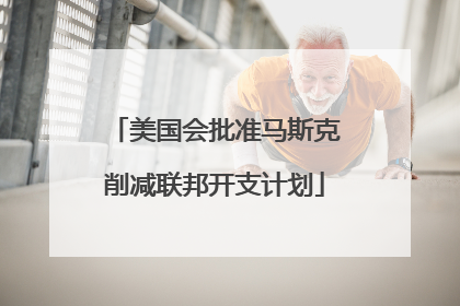 美国会批准马斯克削减联邦开支计划