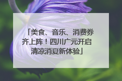 美食、音乐、消费券齐上阵！四川广元开启清凉消夏新体验