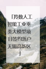 羚数人工智能工业垂类大模型项目签约落户无锡高新区
