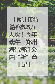 累计接待游客超5万人次！今年端午，郑州海昌海洋公园“新”意十足