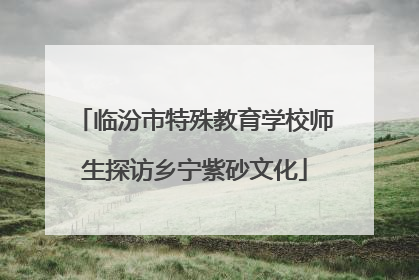 临汾市特殊教育学校师生探访乡宁紫砂文化