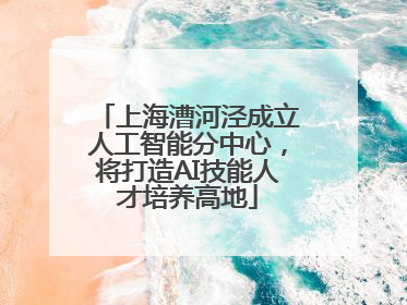 上海漕河泾成立人工智能分中心，将打造AI技能人才培养高地