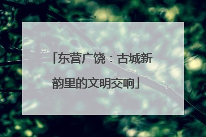 东营广饶：古城新韵里的文明交响