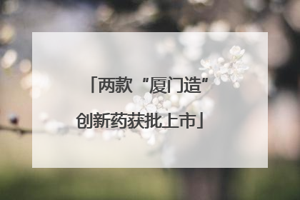 两款“厦门造”创新药获批上市