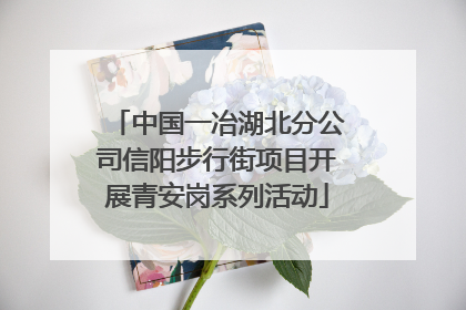 中国一冶湖北分公司信阳步行街项目开展青安岗系列活动