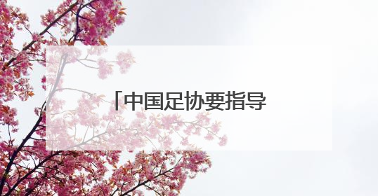 中国足协要指导“苏超”？有关部门：没有的事！