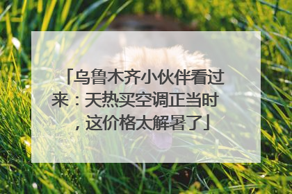 乌鲁木齐小伙伴看过来：天热买空调正当时，这价格太解暑了