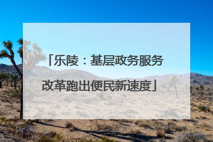 乐陵：基层政务服务改革跑出便民新速度