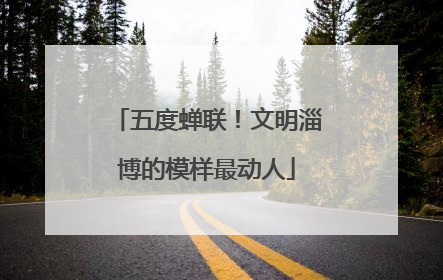 五度蝉联！文明淄博的模样最动人