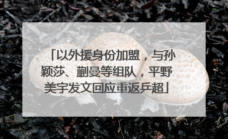 以外援身份加盟，与孙颖莎、蒯曼等组队，平野美宇发文回应重返乒超