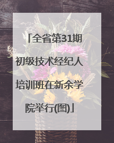 全省第31期初级技术经纪人培训班在新余学院举行(图)