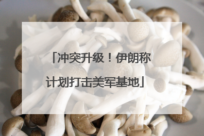 冲突升级！伊朗称计划打击美军基地