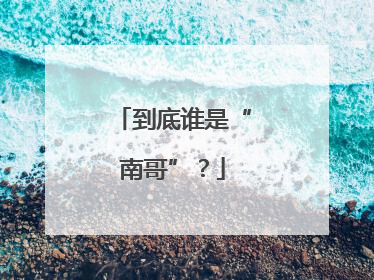 到底谁是“南哥”？