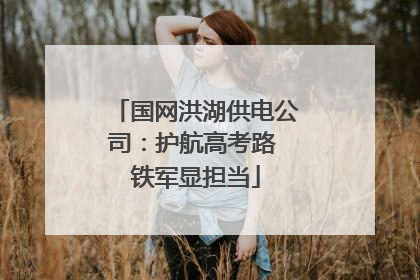国网洪湖供电公司：护航高考路 铁军显担当