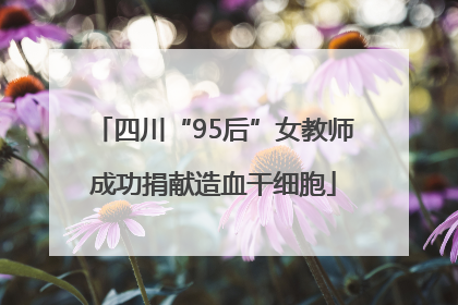 四川“95后”女教师成功捐献造血干细胞