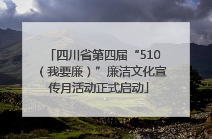 四川省第四届“510（我要廉）”廉洁文化宣传月活动正式启动