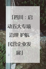 四川：启动五大专项治理 护航民营企业发展