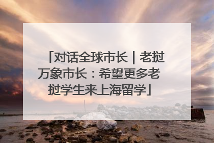 对话全球市长｜老挝万象市长：希望更多老挝学生来上海留学