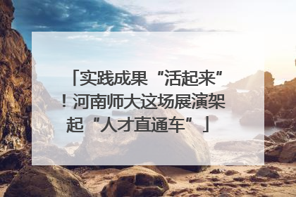 实践成果“活起来”！河南师大这场展演架起“人才直通车”