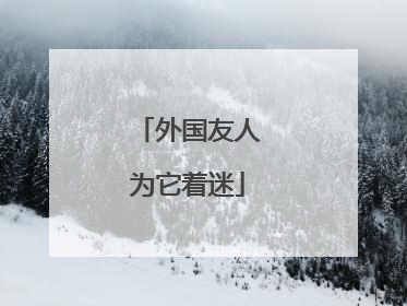 外国友人为它着迷