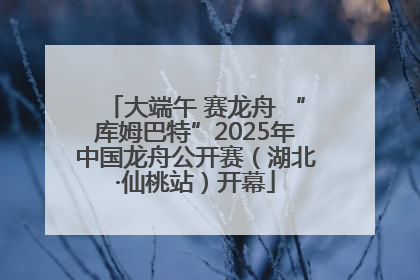 大端午 赛龙舟 “库姆巴特”2025年中国龙舟公开赛（湖北·仙桃站）开幕