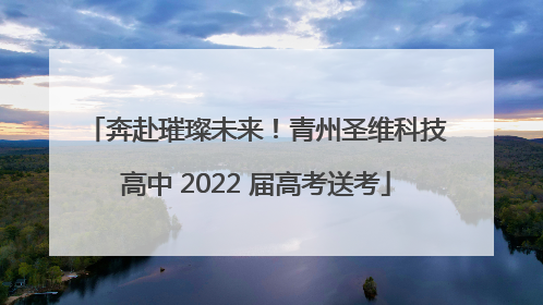 奔赴璀璨未来！青州圣维科技高中 2022 届高考送考