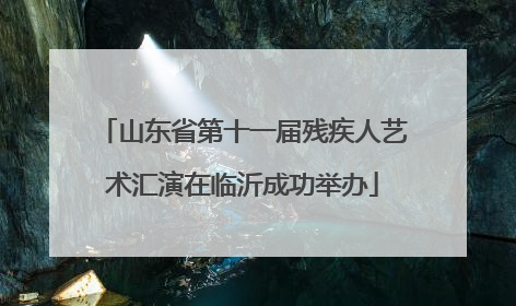 山东省第十一届残疾人艺术汇演在临沂成功举办