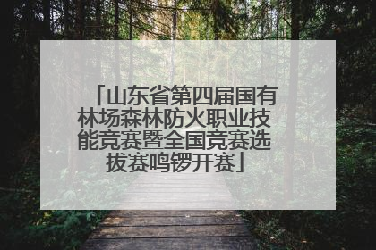 山东省第四届国有林场森林防火职业技能竞赛暨全国竞赛选拔赛鸣锣开赛