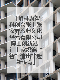 峰林聚智 科创兴张丨张家界旅典文化经营有限公司博士创新站：让土家织锦“智”造出非遗新传奇
