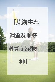 巢湖生态调查发现多种新记录物种