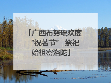 广西布努瑶欢度“祝著节” 祭祀始祖密洛陀