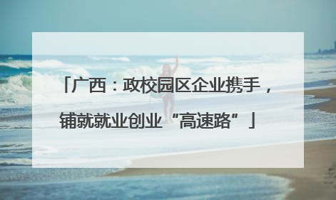 广西：政校园区企业携手，铺就就业创业“高速路”