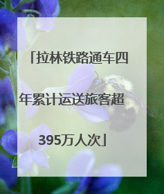 拉林铁路通车四年累计运送旅客超395万人次