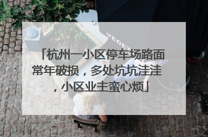 杭州一小区停车场路面常年破损，多处坑坑洼洼，小区业主蛮心烦