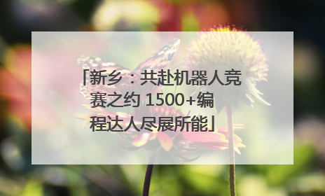 新乡：共赴机器人竞赛之约 1500+编程达人尽展所能