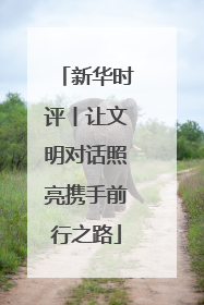 新华时评丨让文明对话照亮携手前行之路
