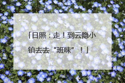 日照：走！到云隐小镇去去“班味”！